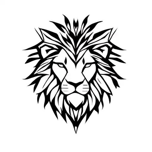 Lion Head Geometry Leaf