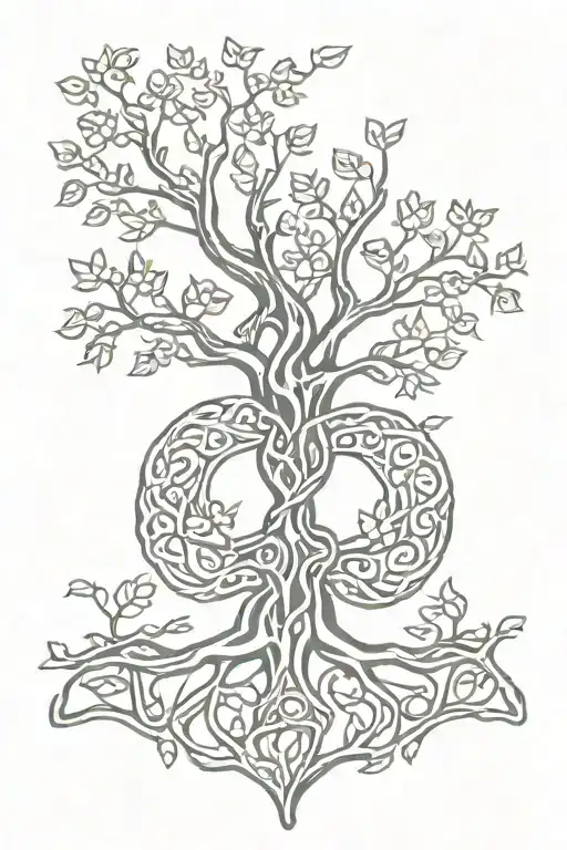 Tree Of Life Crossed Hands