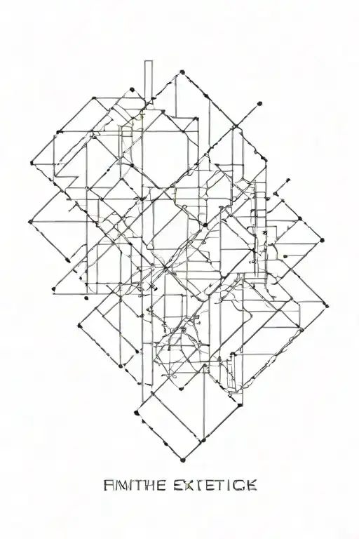 Minimal Geometric Fineline Aesthetic