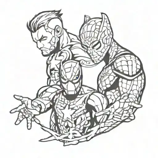 Matching Marvel Tatoos