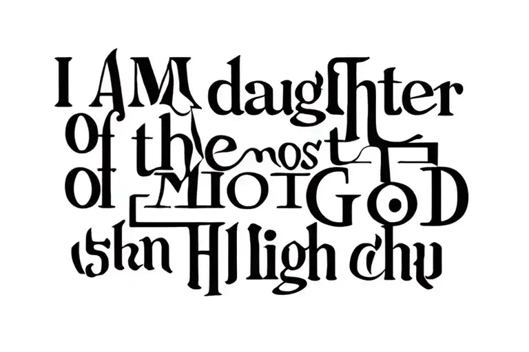 I Am Daughter Of The Most High God