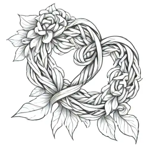 A And O Wrapped Together Symbolizing The Client's Love