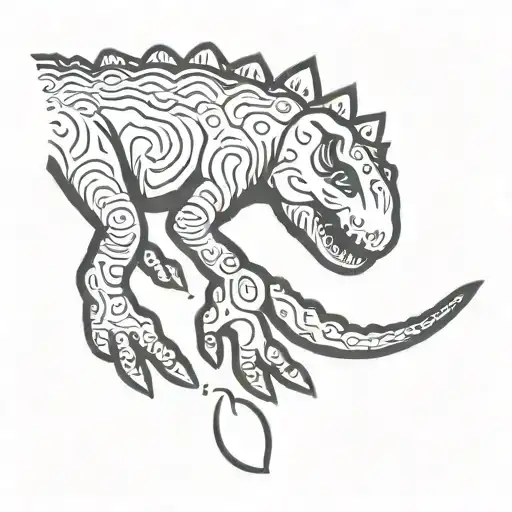 Dinosaur Baby Footprint