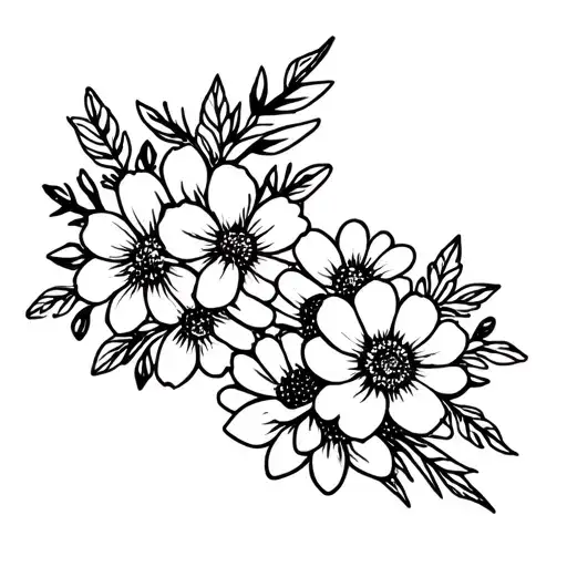 Birth Month Flower Bouquet September October And November