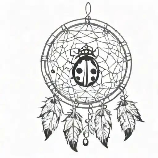 Ladybug And Dream Catcher