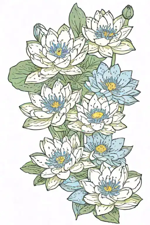 Moon Water Lily Forget Me Not Flower