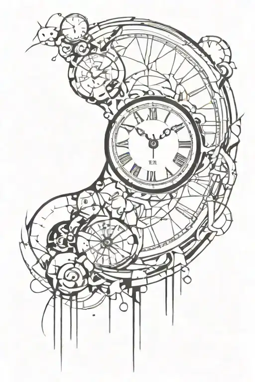 Broken Clock For Under Knee