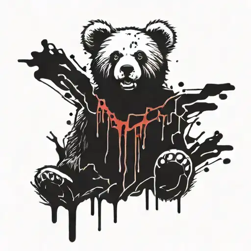 Teddy Bear With Blood