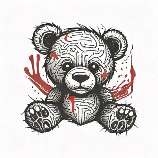 Teddy Bear With Blood