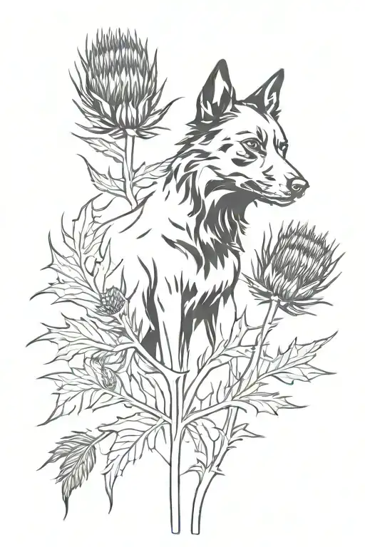 Black Dog And Thistle