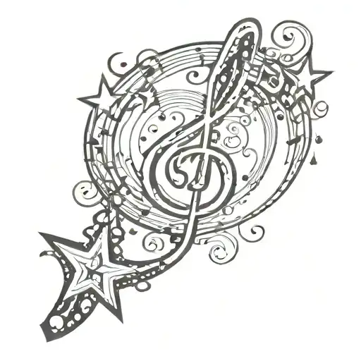 Treble Clef With Star