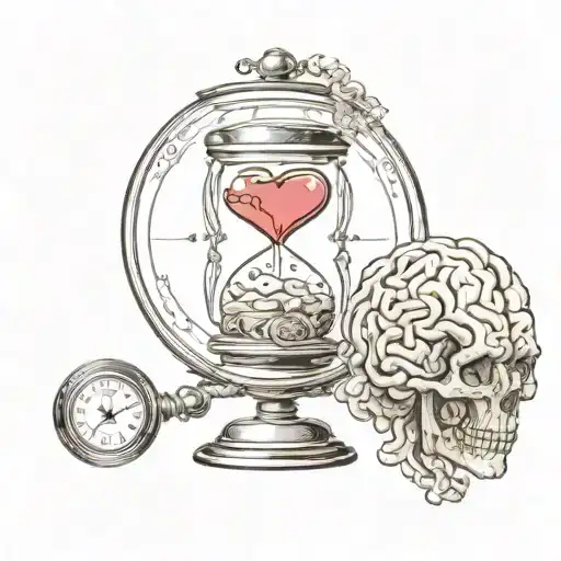 Brain Heart Hourglass