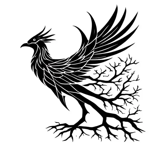 Geometric Phoenix And Tree