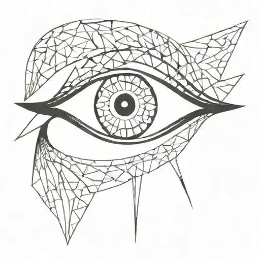 The Eye Fearless Symbol Geometric Design Incorporating