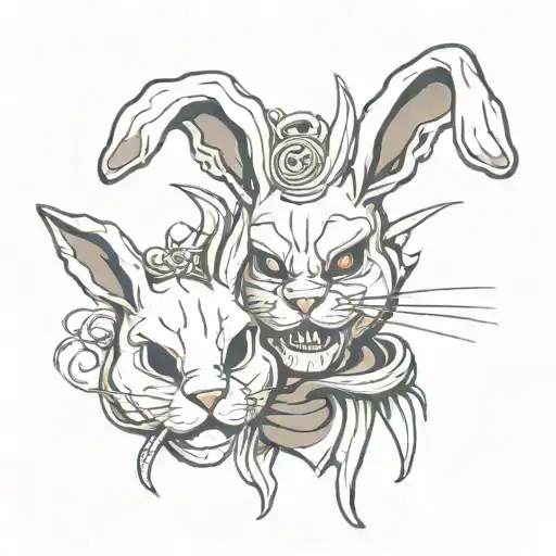 Rabbit And Evil Mask