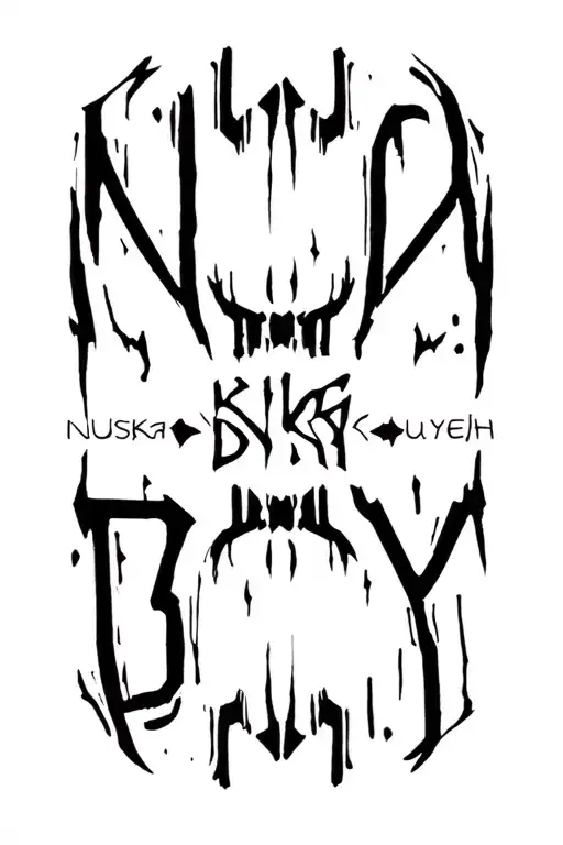 Text Saying Nushka Boy