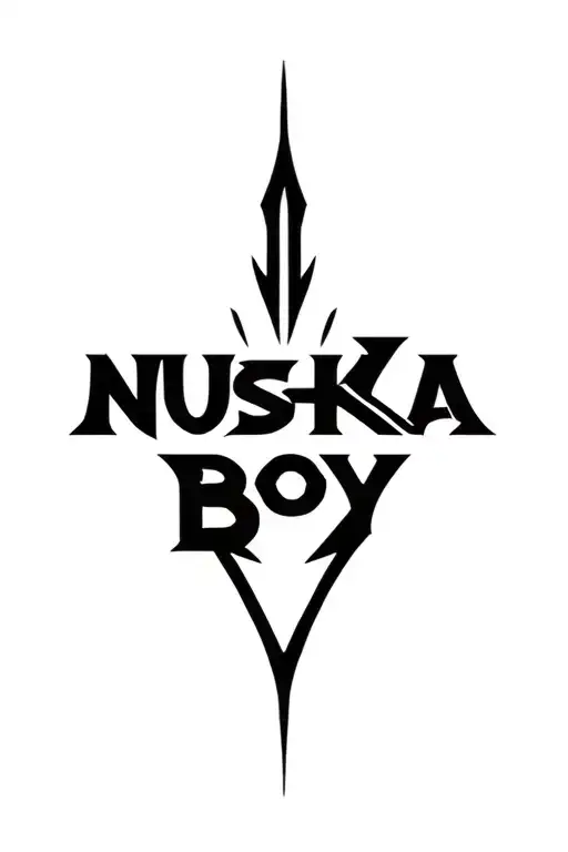 Text Saying Nushka Boy