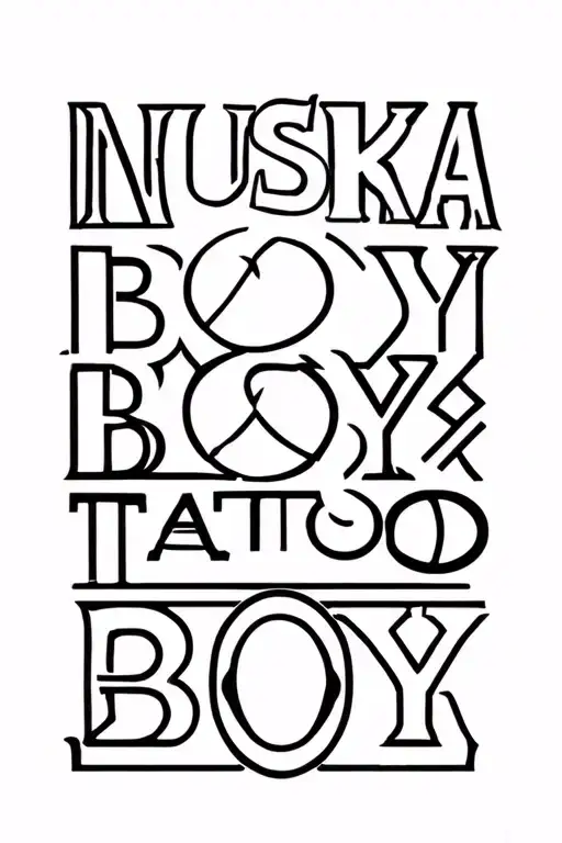 Text Saying Nushka Boy
