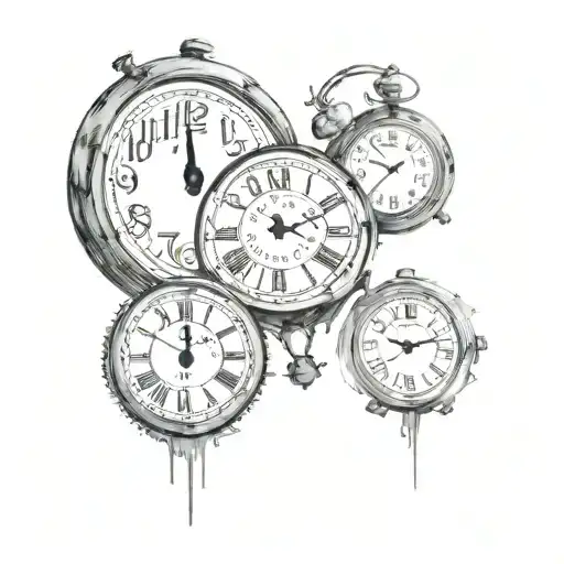 Two Broken Clocks Side By Side