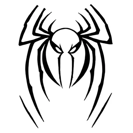 Spiderman Symbol With An 1 In The Middle