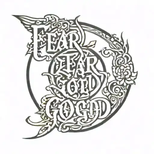 'Fear God' In Bold Lettering