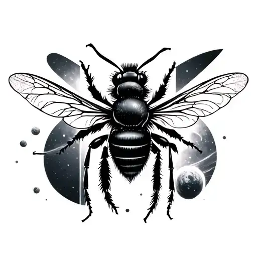 Bumblee Bee And Universe Inside