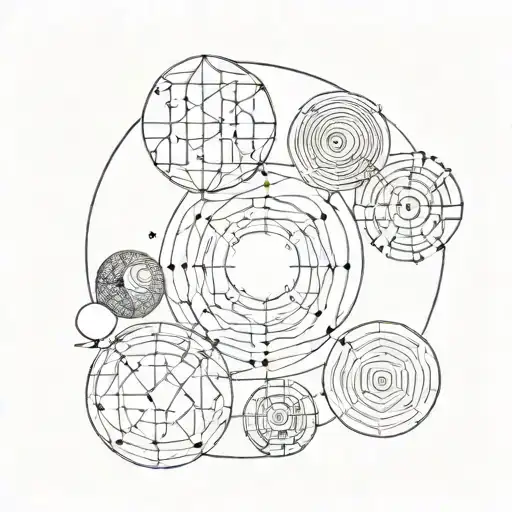 Minimalist Fith Element Representing Different Aspects