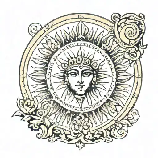 Vintage Greek Sun