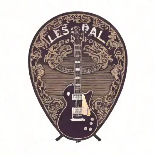 Les Paul Guitar With Marshall Amp