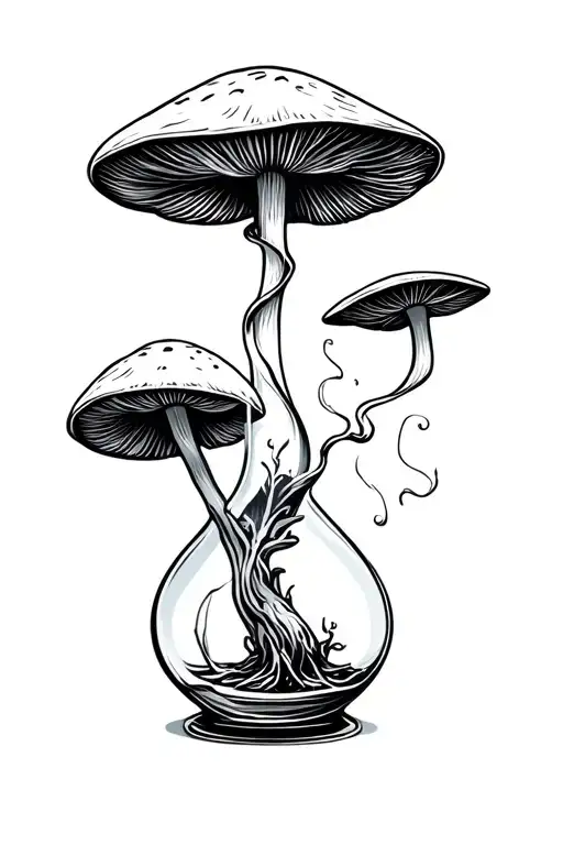 Hour Glass Mushrooms Toad Smoking