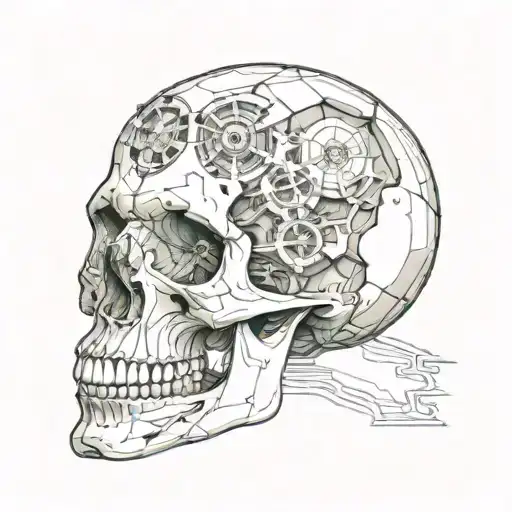 Cross-section Of Skull 3D