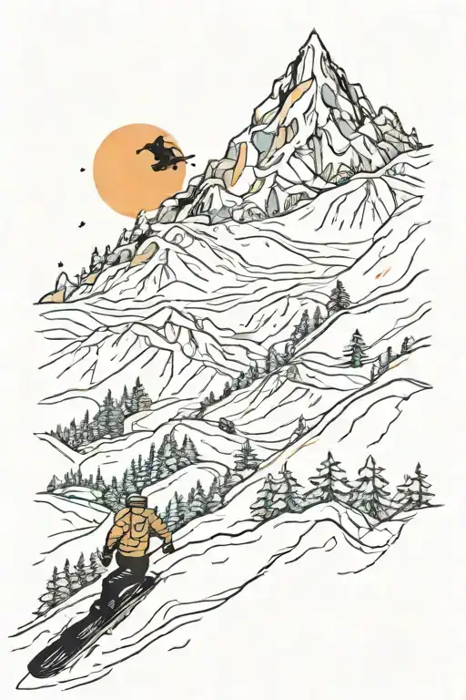 Snowboarding Mountain