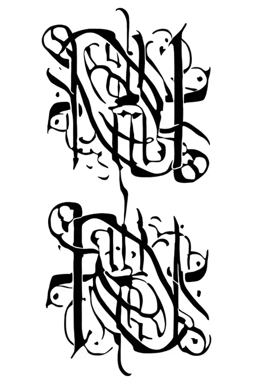 2 Word Ambigram