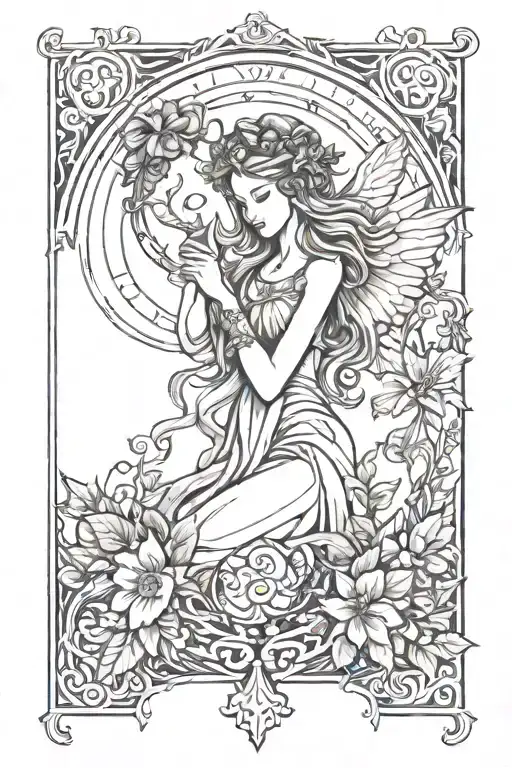 A Virgo Tattoo With Fairy And Earthy Style
