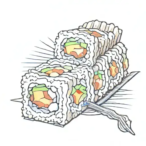 Maki Roll Combined With Sun