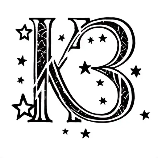 Kids Initials Little Stars