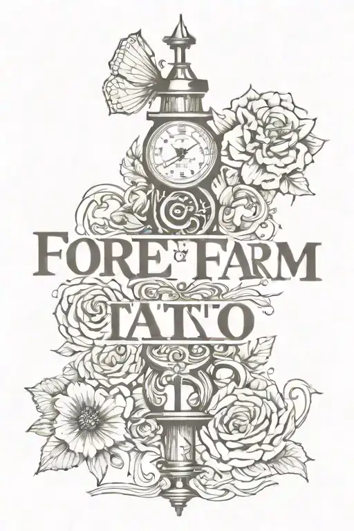 Word On Back Of Fore Arm