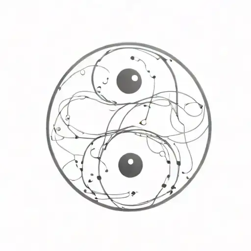 Ying Yang Symbol With Question Marks