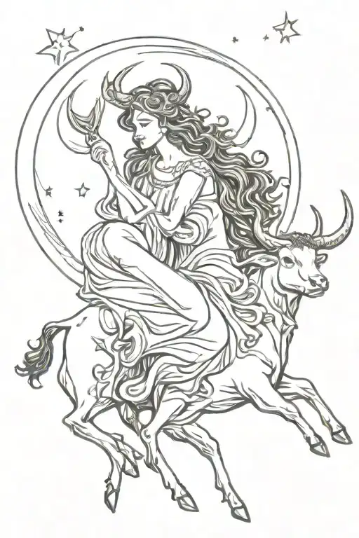 Taurus And Moon Goddess