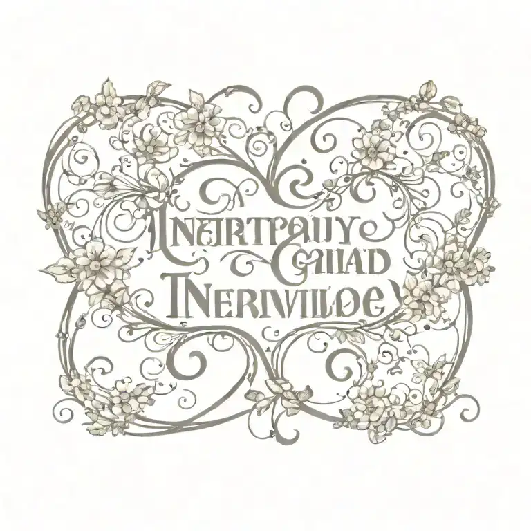 Children's Names Intertwined