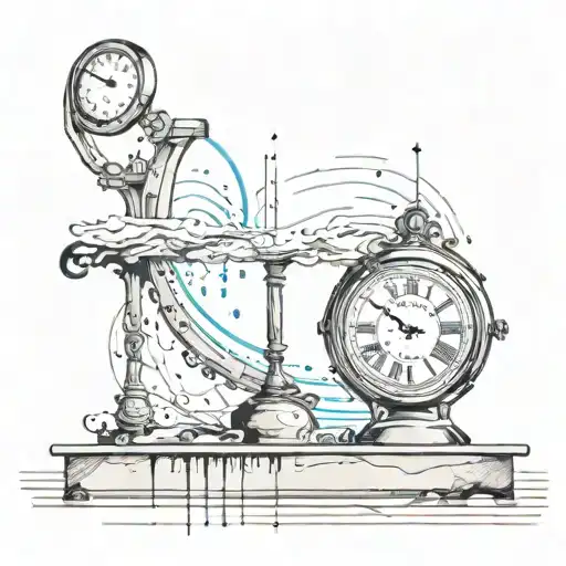 A Clock That Begins To Drip As Time Progresses