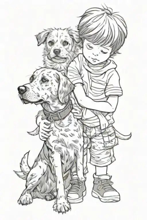 Dog And Boy