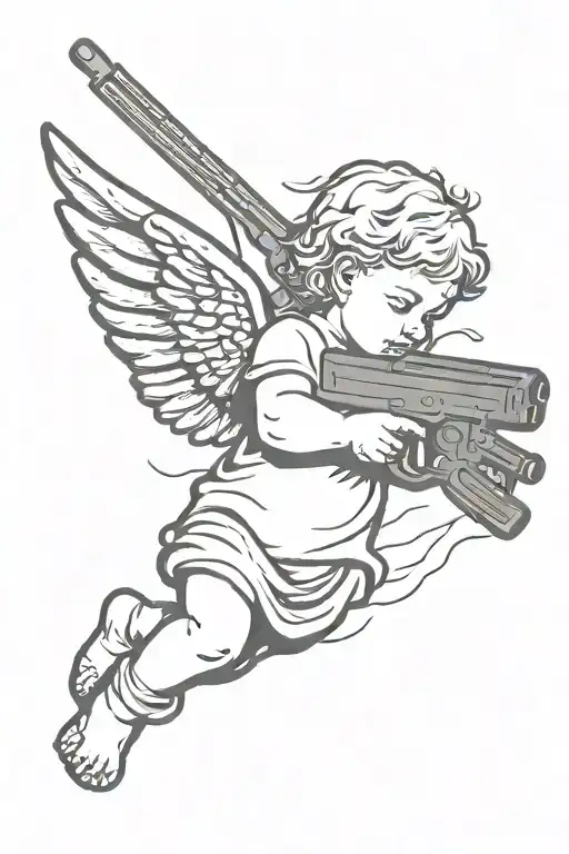 Baby Angel With A Shotgun