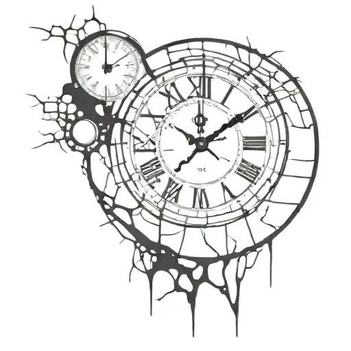 Clock With Cracks