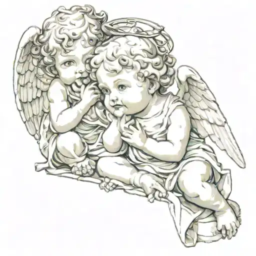 Cherub Angels See No Evil Speak No Evil Hear No Evil