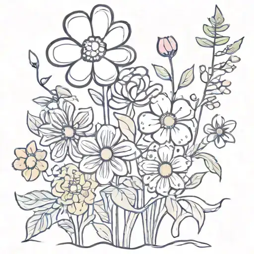 Cartoon Flowers Mckenzie Rylan