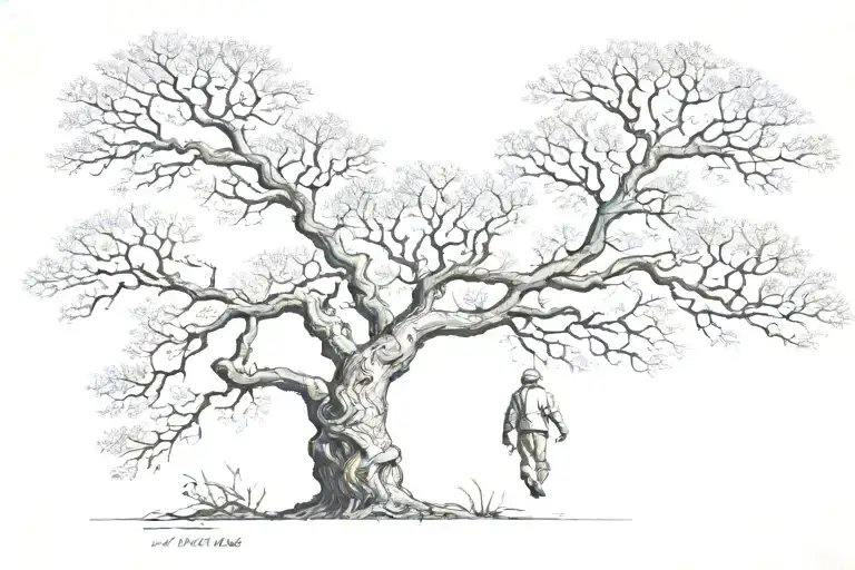 Feniks Raising From Ash Tree