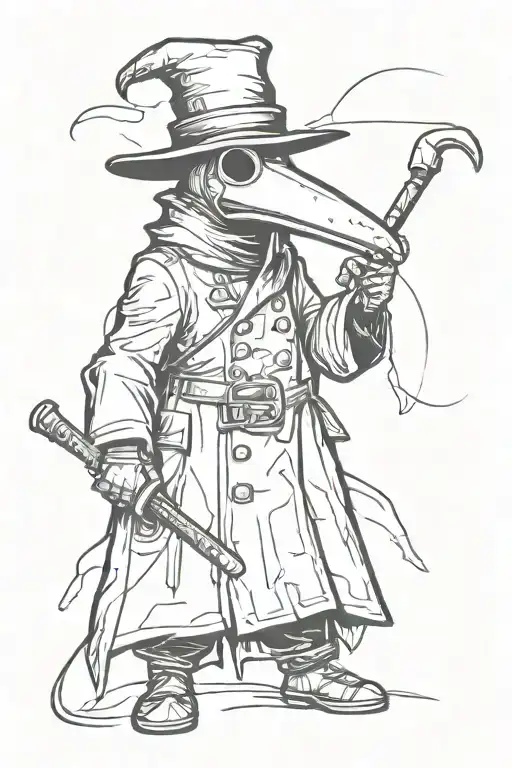 Simple Grafitti Style Plague Doctor