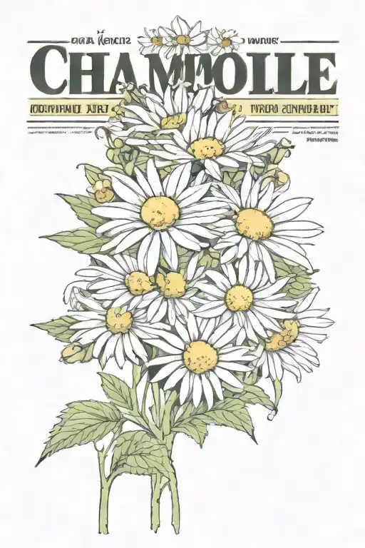 Chamomile Flower Punk Magazine Cover