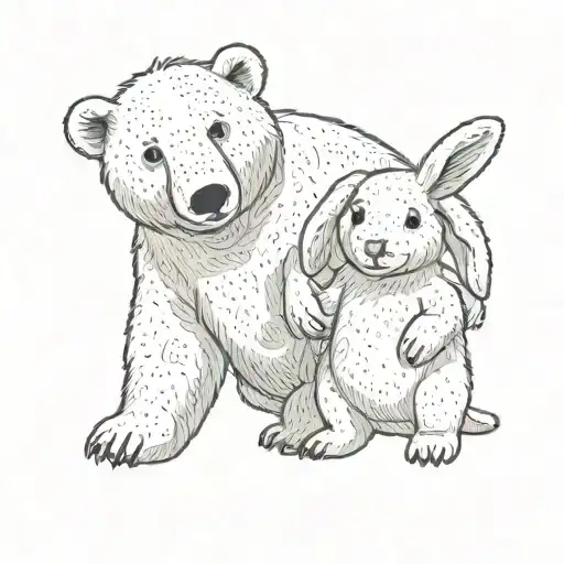 Polar Bear And Bunny Rabbit